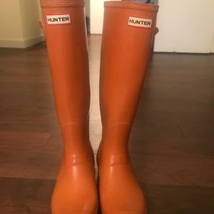 Hunter Original Tall Rainboots (Orange)